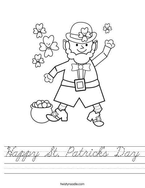 Leprechaun Worksheet