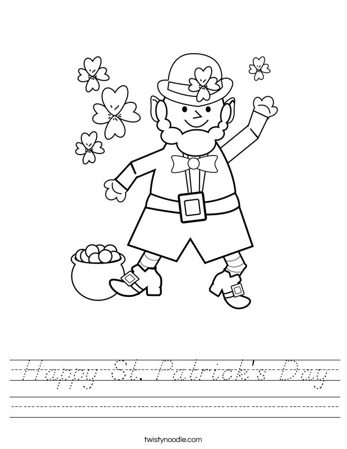 Happy St. Patrick's Day Worksheet