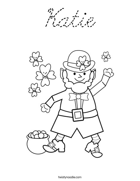 Leprechaun Coloring Page