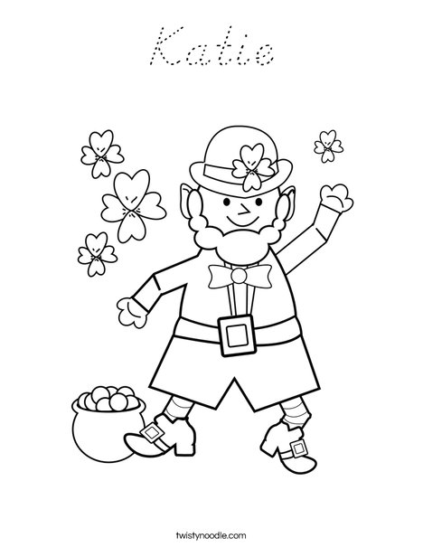 Leprechaun Coloring Page