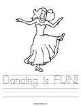 Dancing is FUN! Worksheet