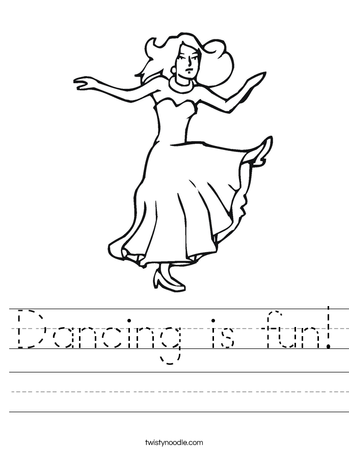 Dancing is fun! Worksheet