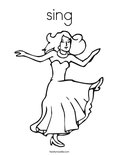 sing Coloring Page