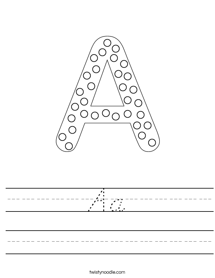 Aa Worksheet