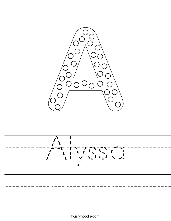 Alyssa Worksheet