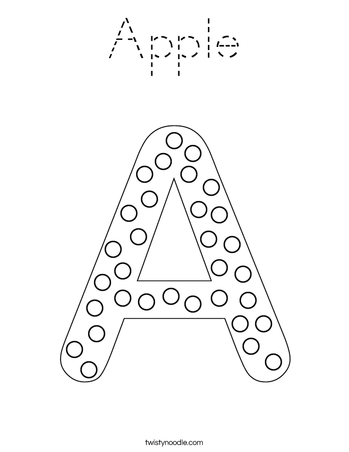 Apple Coloring Page
