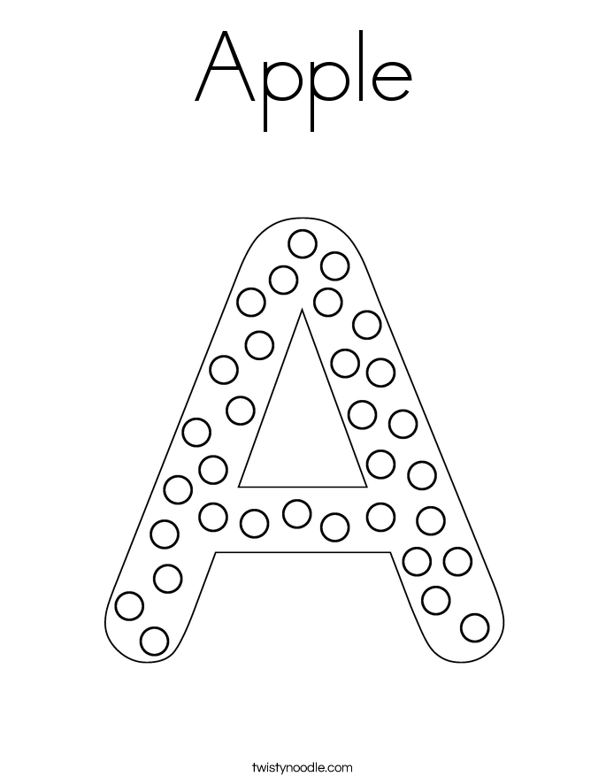 Apple Coloring Page
