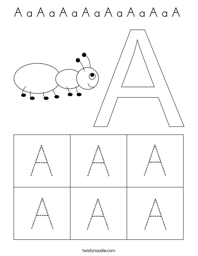 A a A a A a A a A a A a A a A  Coloring Page