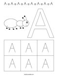 A a A a A a A a A a A a A a A  Coloring Page