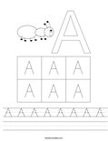 A A A A A A A A Worksheet