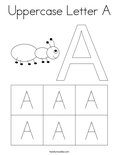 Uppercase Letter AColoring Page