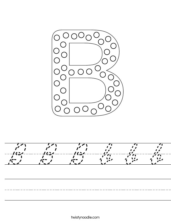 B B B b b b Worksheet