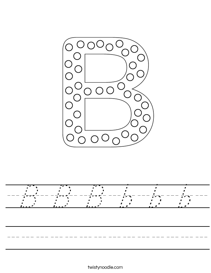 B B B b b b Worksheet