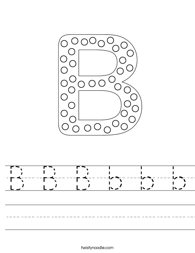 B B B b b b Worksheet