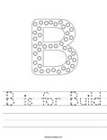 B is for Build Worksheet