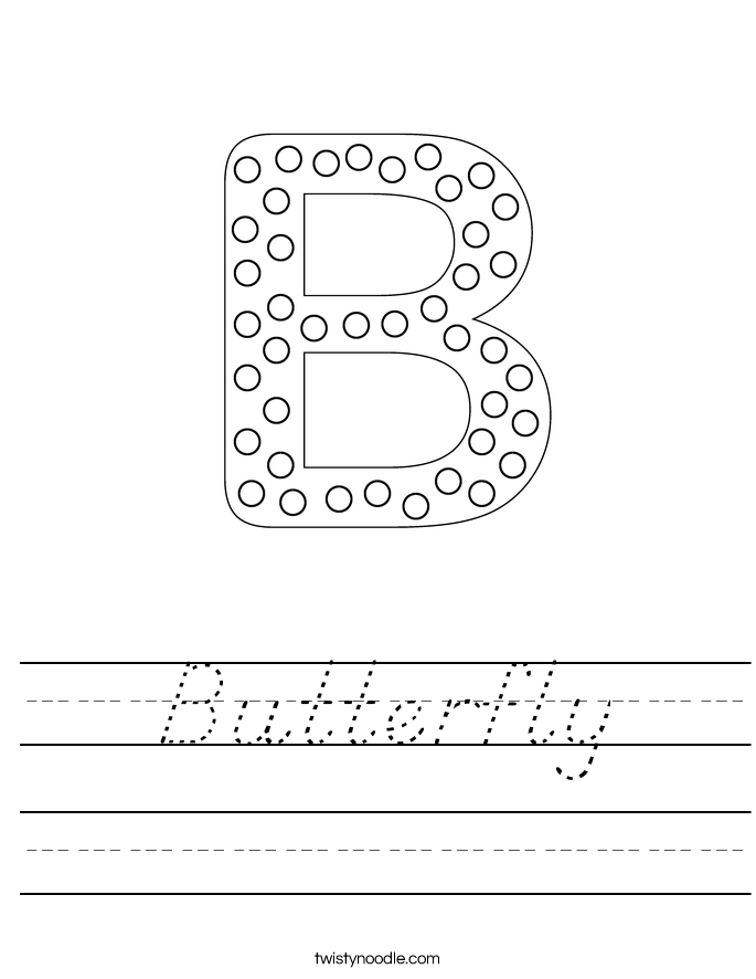 Butterfly Worksheet