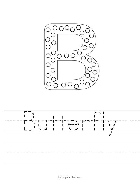 Letter B Dots Worksheet