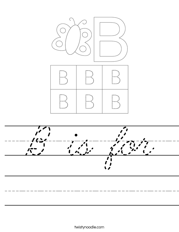B is for Worksheet