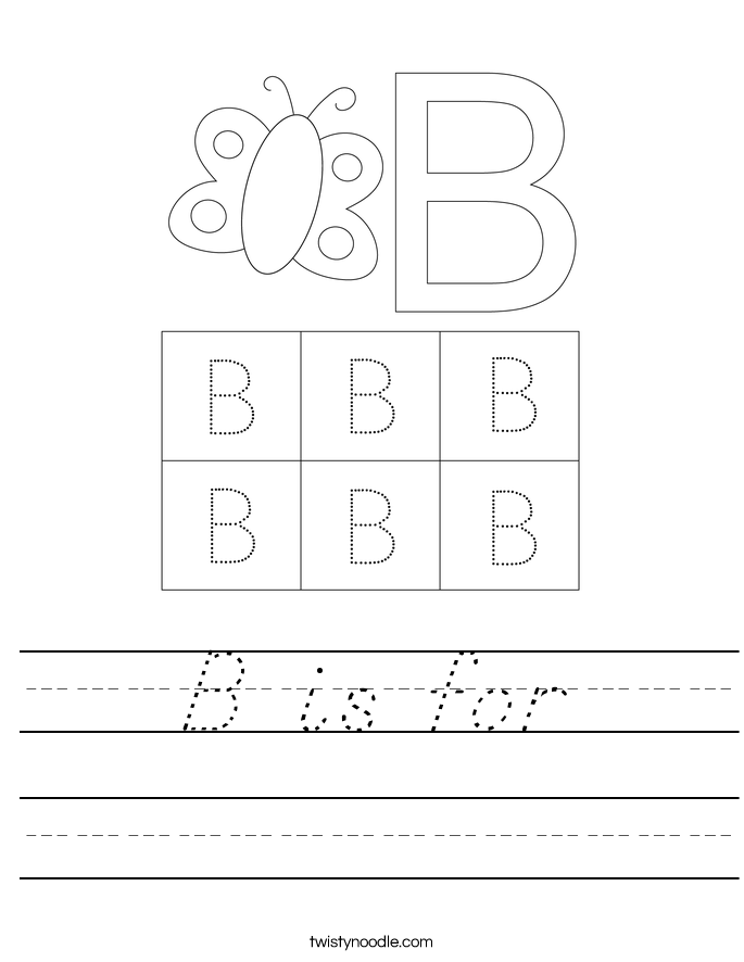 B is for Worksheet