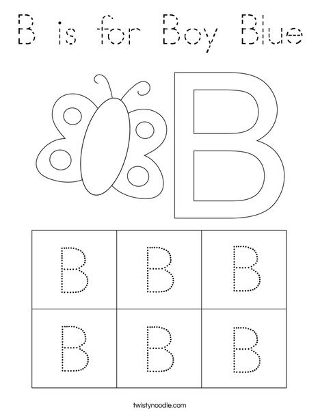 Uppercase Letter B Coloring Page