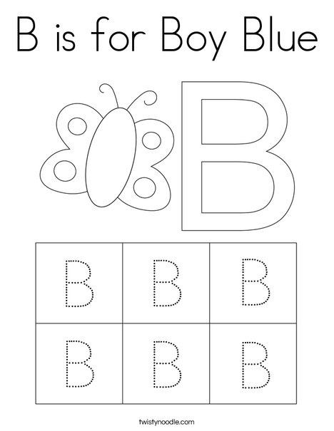 Uppercase Letter B Coloring Page