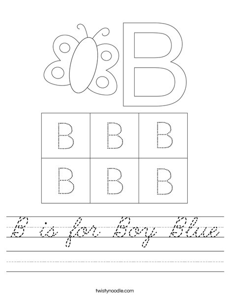 Uppercase Letter B Worksheet