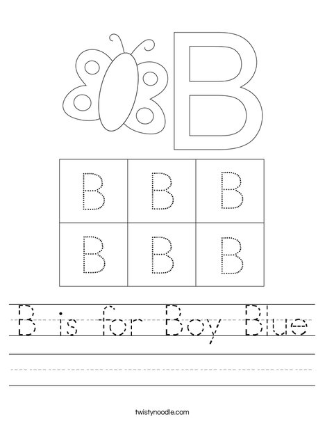 Uppercase Letter B Worksheet