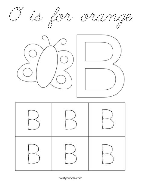 Uppercase Letter B Coloring Page