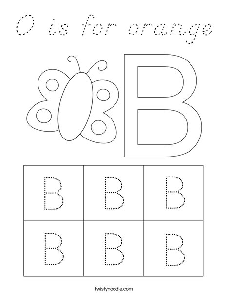 Uppercase Letter B Coloring Page