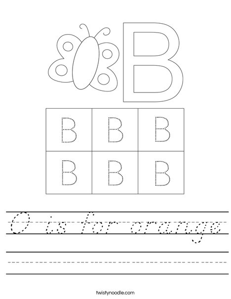 Uppercase Letter B Worksheet