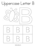 Uppercase Letter B Coloring Page