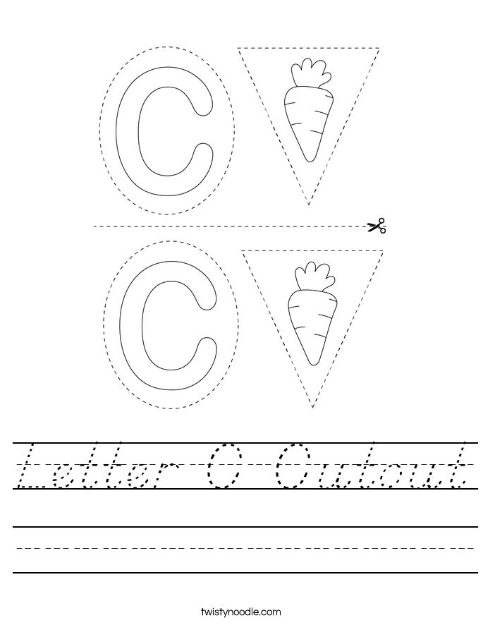 Letter C Cutout Worksheet