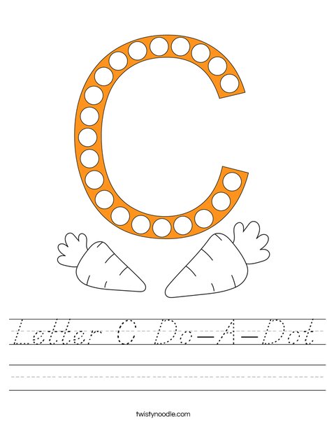 Letter C Do-A-Dot Worksheet