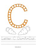 Letter C Do-A-Dot Worksheet