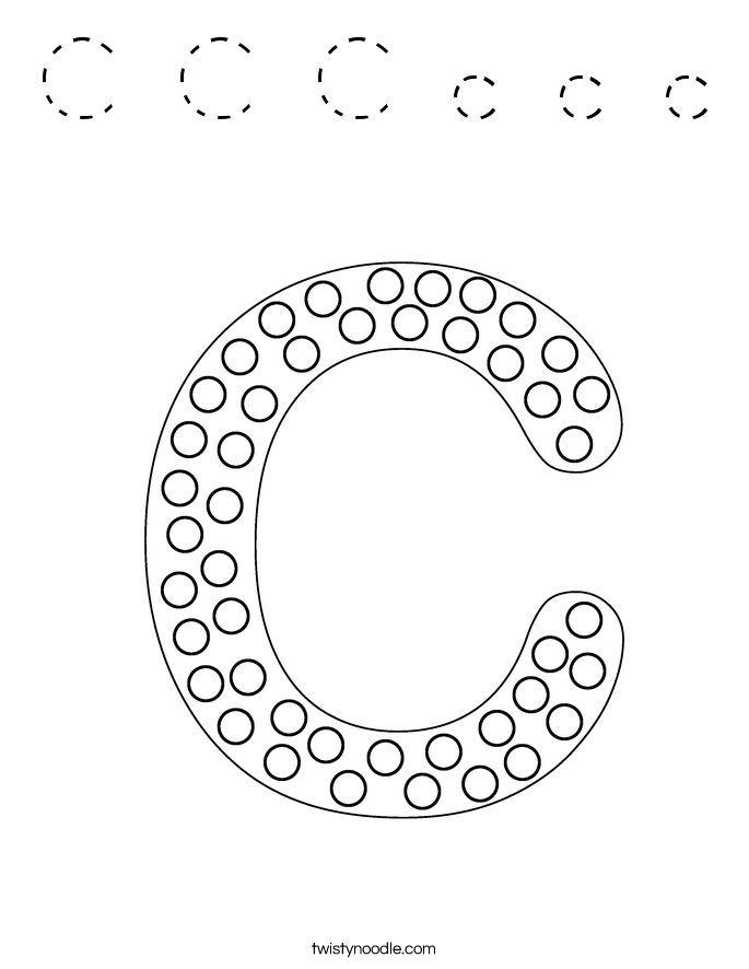 C C C c c c Coloring Page