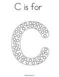 C is for  Coloring Page