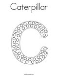 Caterpillar Coloring Page