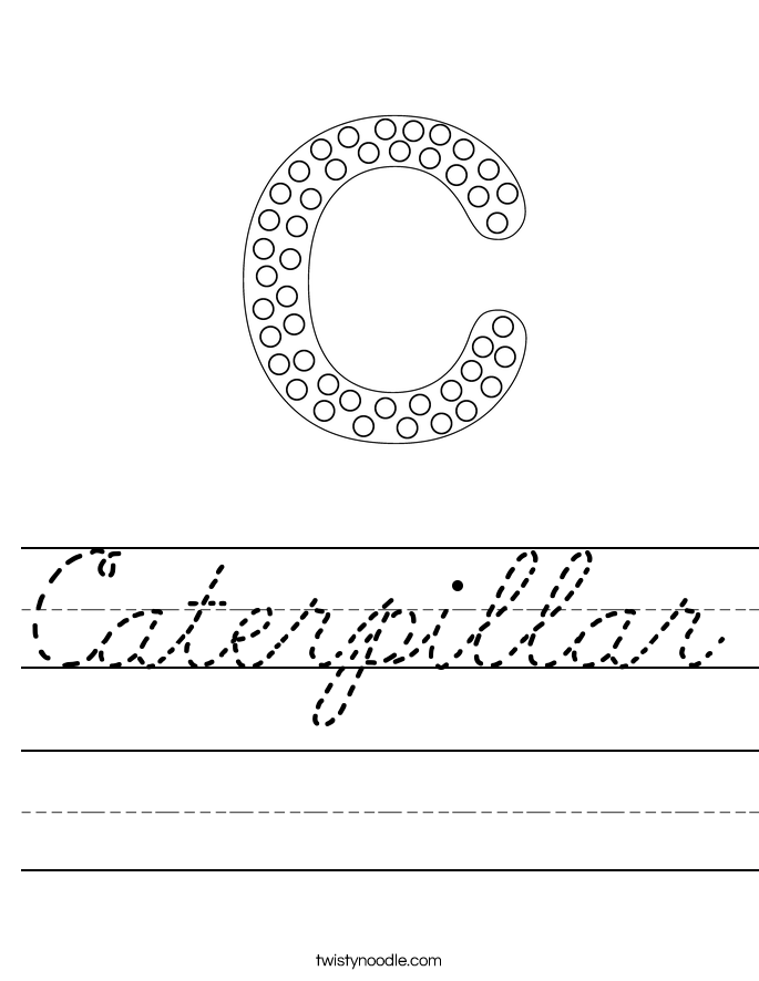 Caterpillar Worksheet