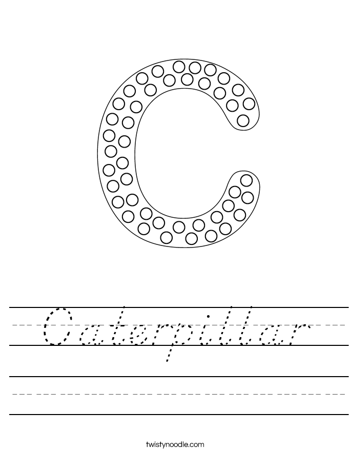 Caterpillar Worksheet