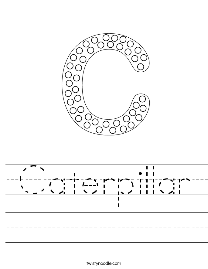 Caterpillar Worksheet