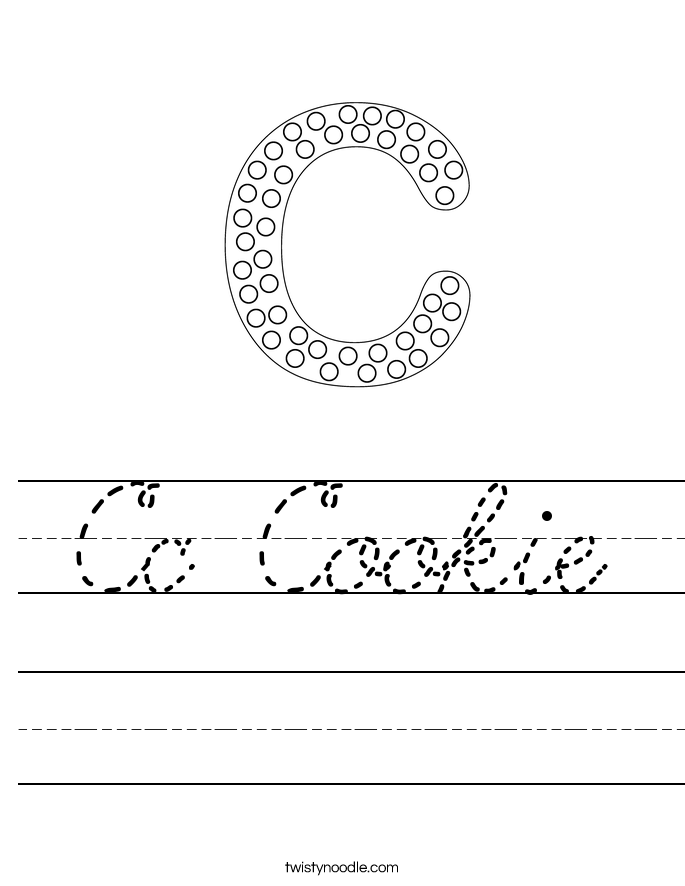 Cc Cookie Worksheet