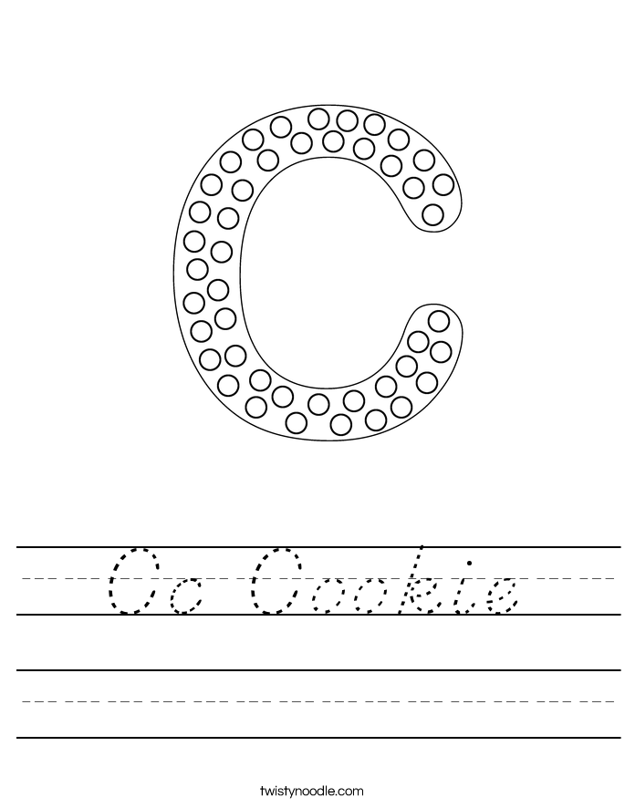 Cc Cookie Worksheet