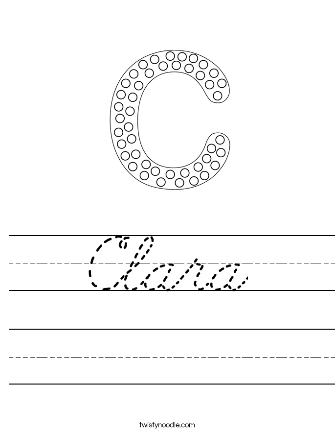 Clara Worksheet