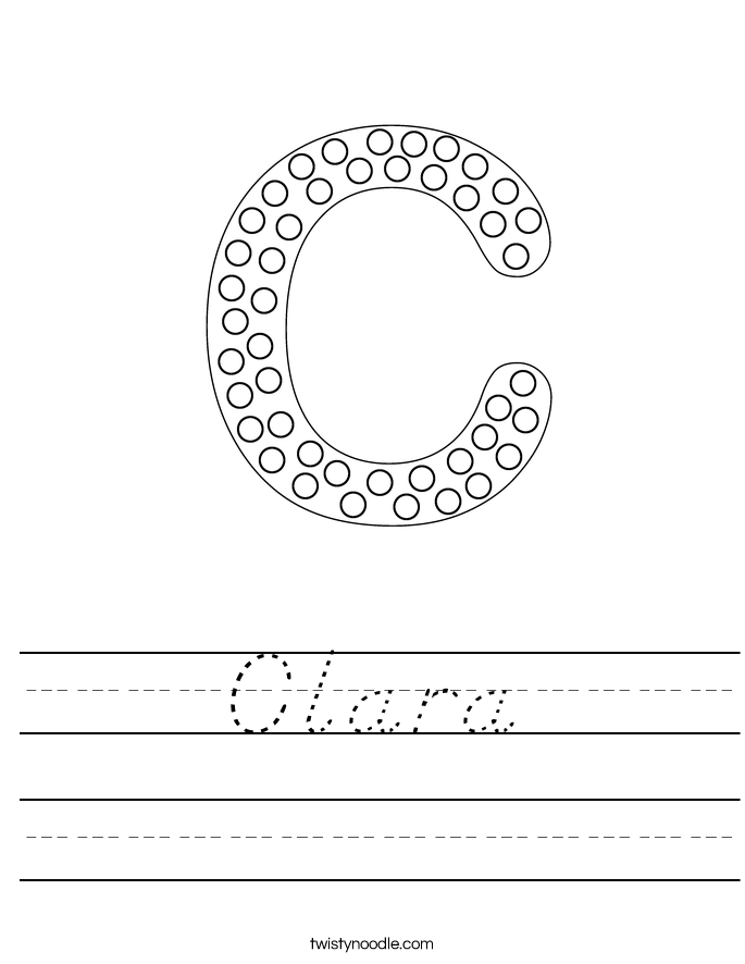 Clara Worksheet