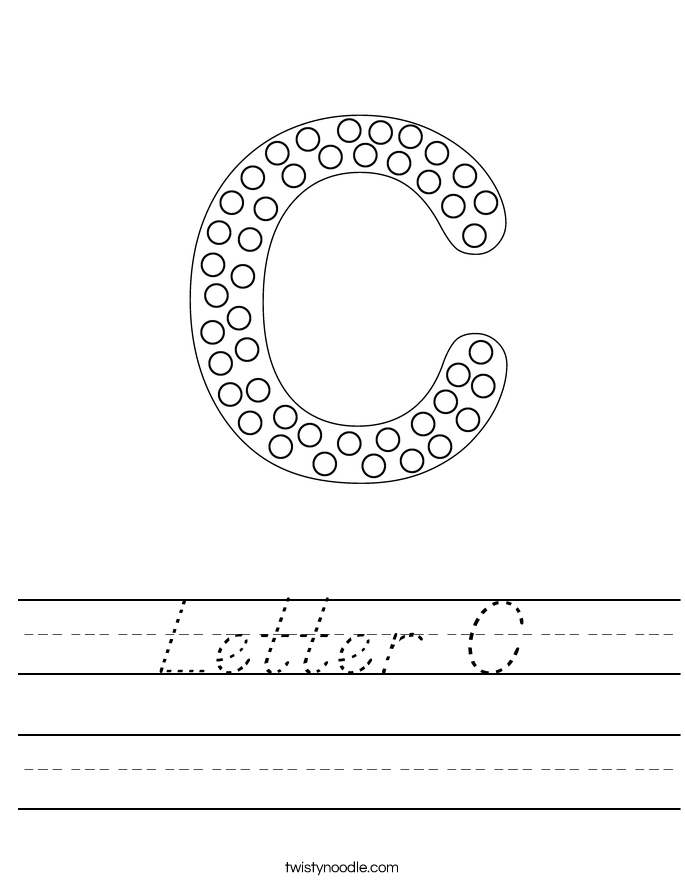 Letter C Worksheet