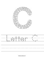 Letter C Handwriting Sheet