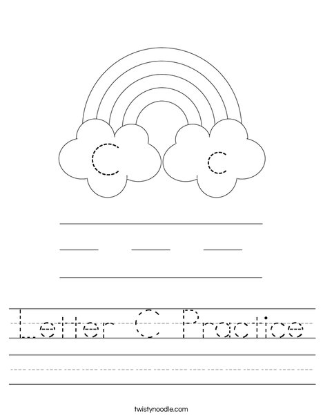Letter C Practice Worksheet