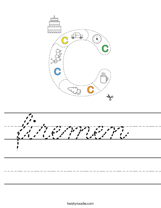 firemen Worksheet