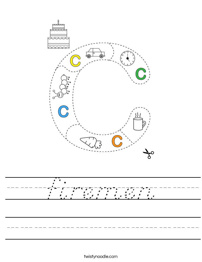 firemen Worksheet