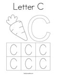 Letter C Coloring Page